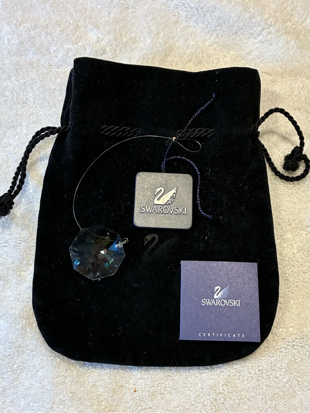 Swarovski Crystal Pendant on Necklace